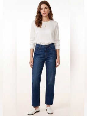 Levi’s Highrise Straight Leg Blue Jean Cotton Size 32